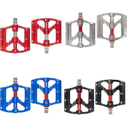 PROMEND Bicycle Pedal 3 Sealed Bearings Pedal DU Bearing Ultra-Light Wide Pedal Platform for MTB Road Bike