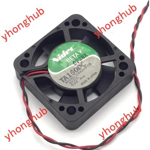 Nidec C34246-16 Server Cooling Fan DC 5V 0.24A 40x40x10mm 2-wire