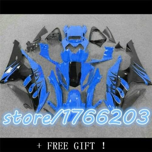 Aftermarket Fairing Fit YZF R6 08-11 YZFR6 2008-2011 YZF-R6 Body Kit Blue Black BBF