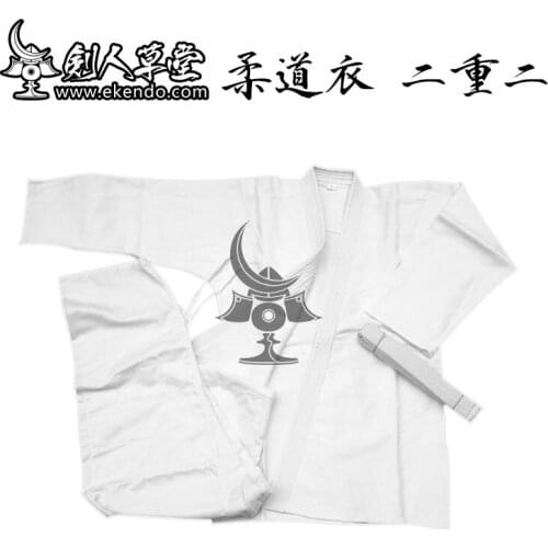 IKENDO.NET-IO001 - JUDO clothes double fold -100%COTTON japanese JUDO uniform JUDO hakama JUDO BELT