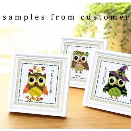 Gold Collection Lovely Counted Cross Stitch Kit Hootie Monthly Calendar Hooties Funky Owls and Months Year Round