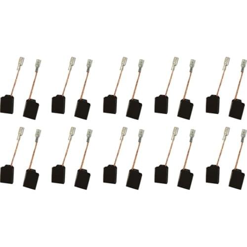10 Pairs Carbon Brushes 6.35X10X13mm for Dewalt Angle Grinders D28111 D28116