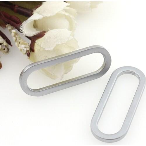 20pcs Alloy Oval D rings buckles Inner 38mm Silver For Purse Backpack Bag Strap garment Buckles DIY Accessory Sewing