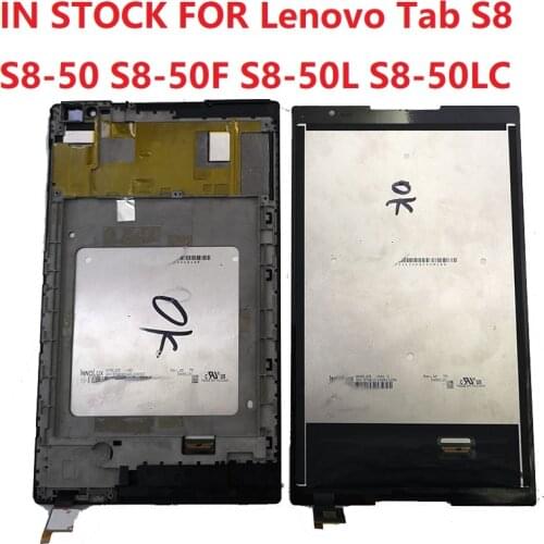 8 INCH LCD For Lenovo Tab S8 S8-50 S8-50F S8-50L S8-50LC LCD Display Monitor + Touch Panel Screen Glass Digitizer with frame