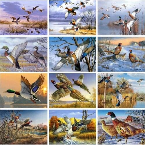 Diamond Painting Duck Animal Full Drill Square Rhinestone Kit 5D DIY Diamond Art Embroidery Needlework Home Decoration