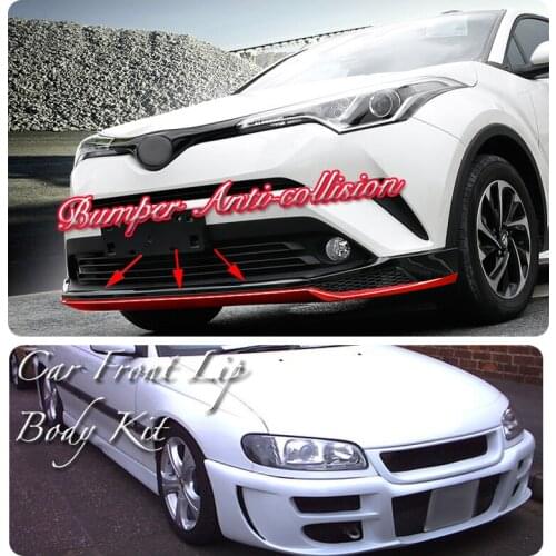 Car Bumper Lip Front Spoiler Skirt Deflector For Cadillac Catera 1996~2001 Tune Car Modified Body Kit VIP Hella Flush Lips
