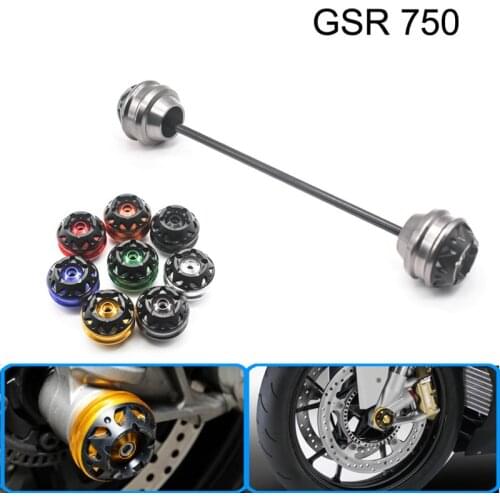 Free delivery for SUZUKI GSR 750 2011-2015 CNC Modified Motorcycle Front and rear wheels drop ball / shock absorber