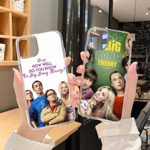 Big Bang Theory Phone Case Transparent soft For iphone 5 5s 5c se 6 6s 7 8 11 12 plus mini x xs xr pro max