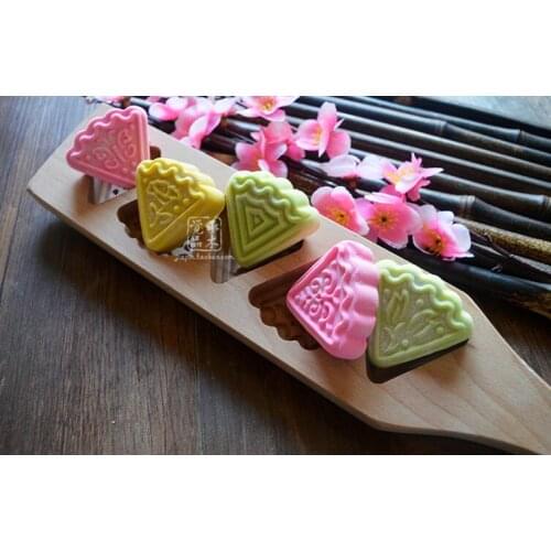 Flower wooden moon cake baking mold / pastry cake mould Printing kitchen tools