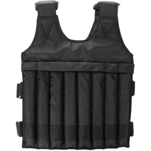 20kg/50kg Loading Weighted Vest For Boxing Training Workout Fitness Equipment Adjustable Waistcoat Jacket Sand Clothing