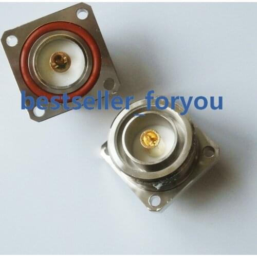 L29 7/16 DIN Female Jack center 4 hole flange solder RF Coax connector Adapter