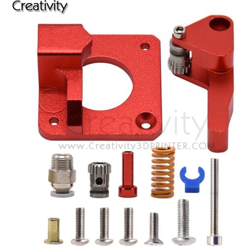 CR10 PRO Aluminum Upgrade Dual Gear mk8 Extruder Kit for CR10S PRO RepRap Prusa i3 1.75mm Drive Feed double pulley Extruder