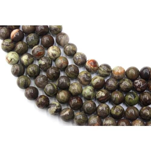 Natural Ocean Agate Round Loose Beads Strand 6/8/10/12MM For Jewelry DIY Making Necklace Bracelet