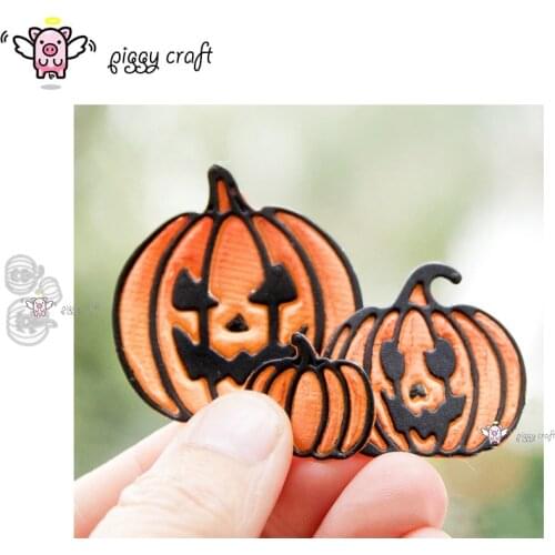 Piggy Craft metal cutting dies cut die mold Halloween pumpkin head Scrapbook paper craft knife mould blade punch stencils dies