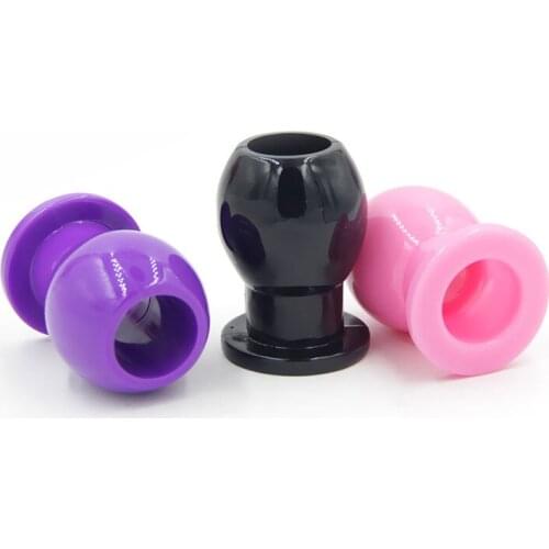 Soft Butt Plug Hollow Anal Plug Prostata Massager Peep Vaginal Anal Dilator Sex Toys For Woman Men Gay Sex Toys