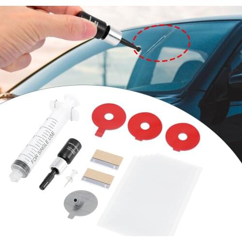 X Autohaux 2ml Auto Car Windshield Repair Kit Quick Fix Car Cracked Glass Windscreen Repair Tool with Adhesive Seal