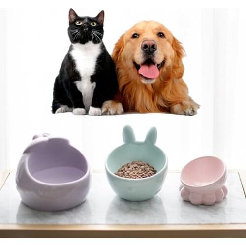 New Pet Bowl Animal Series Little Deer Ceramic Cat Bowl Pet Bowls Dog Water Food Feeder