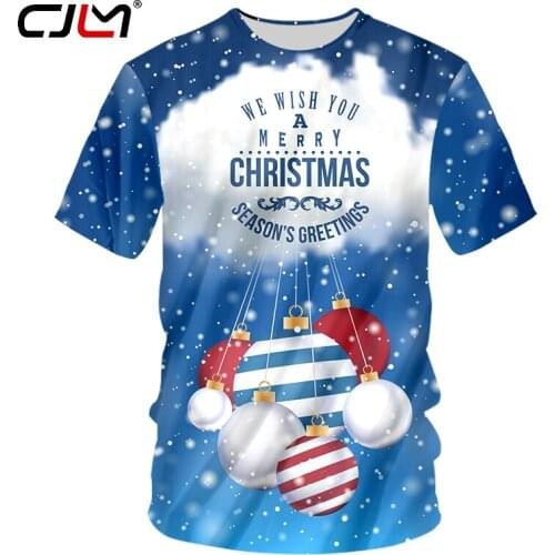 CJLM Man New Cloud Bell O Neck Tshirt 3D Printed Mens Large Size Leisure Tee Shirt Funny Christmas T-shirt Suppliers