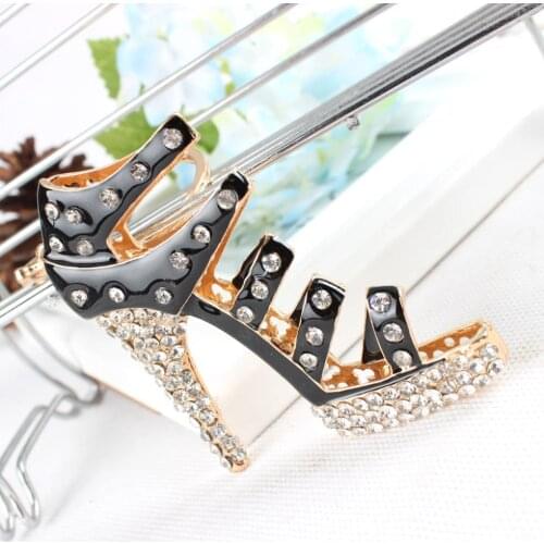 Shoe Black High-Heel Keyring Charm Pendant Crystal Rhinestone Purse Bag Car Key Chain Birthday Party Wedding Gift