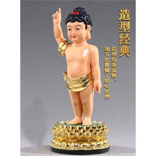 Wholesale Buddha figure Southeast Asia HOME SHOP Propitious FENG SHUI bathing buddha Sakyamuni Prince TAI ZI FO buddha statue