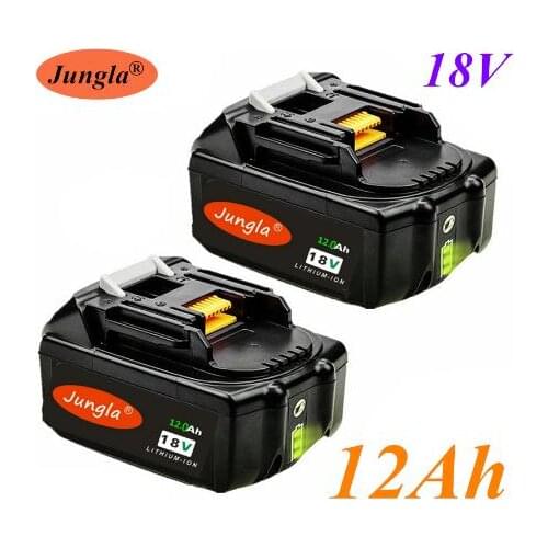 Original 18V 12Ah Rechargeable Battery 12000mah Li-Ion Battery Replacement Power Battery for MAKITA BL1880 BL1860 BL1830