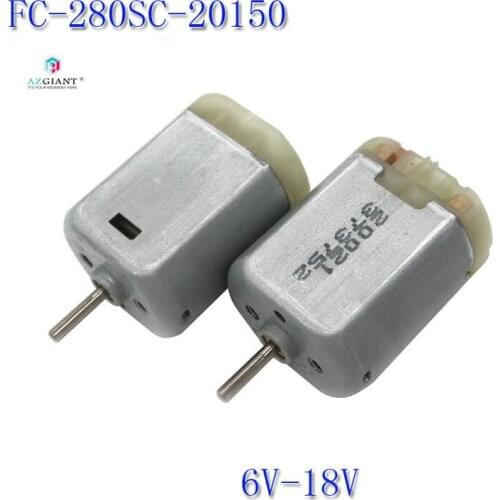 2PCS Original FC-280SC-20150 Car Central Door Lock Motor Round Spindle 12000RPM DC Carbon Brush Car Accessories