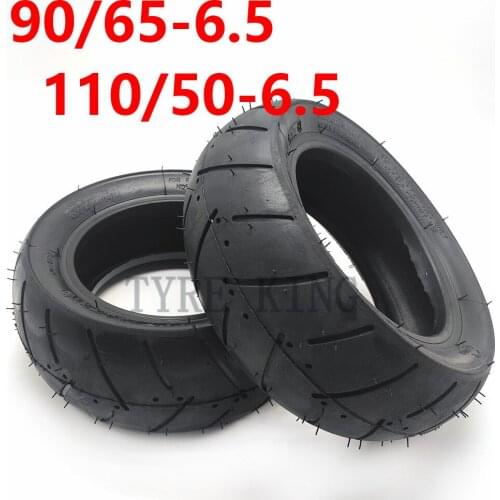 Front 90 / 65-6.5 rear 110 / 50-6.5 vacuum tubeless tire, suitable for 47cc 49cc 2stroke bike ATV mini bike