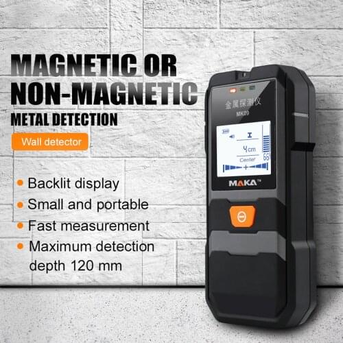 Backlight Display Infrared Metal Detector High Accuracy Metal Objects Steel Wire Copper Tube Finder Depth Tracker Wall Scanner