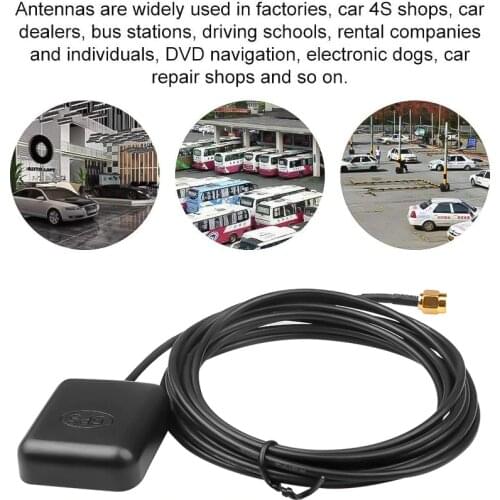 SMA Connector GPS Antenna Car Satellite Signal Receiver Positioning GPS Navigation Radio Car Aerial Amplifier Magnetic Base X-AN