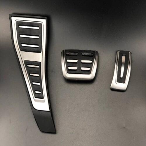 RHD Car Pedal For Audi Q7 A4 A5 S4 RS4 B9 8W 2016 2017 2018 Modified Foot Rest RHD AT Plate Accelerator Refit Pad Decorate