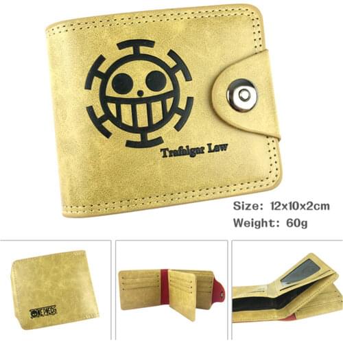 PU Casual Anime One Piece Hidden Discount Wallet Note Compartment Mens Leather Photo Coin Credit Cards Holder Purses