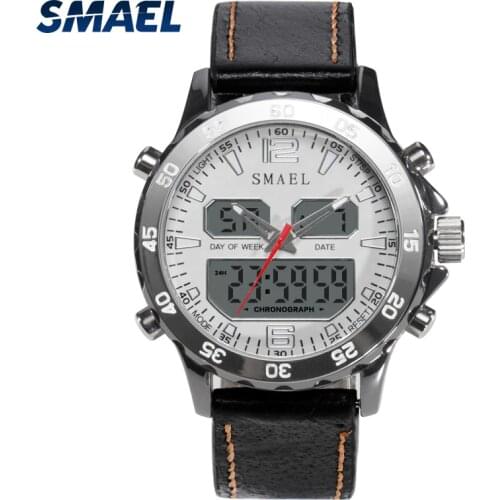 SMAEL Men's Watch With Double Dial