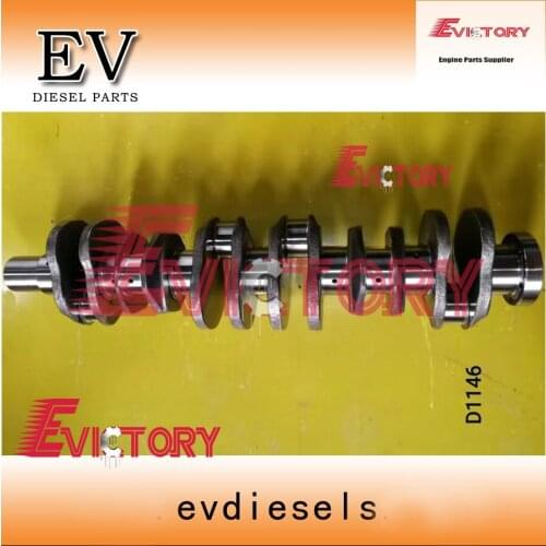 Steel D1146T D1146 de08t crankshaft for Doosan Excavator DH300-5 DH220-3