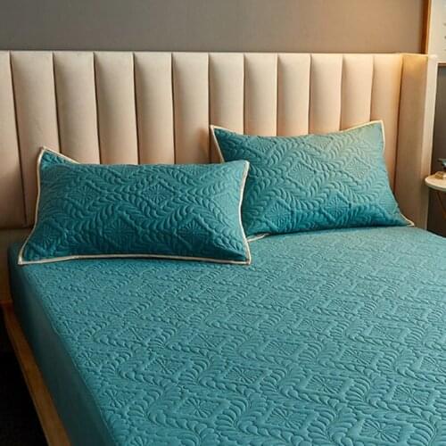 Quilted Embrossed Pillow Case 48x74cm Comfortable Soft Sleeping Pillowcase Simple Solid Color Decorative Pillow Cover For Home