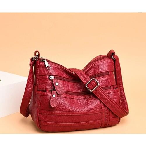 High Quality Womens Soft Leather Shoulder Bags Multi-Layer Classic Crossbody Bag Luxury Designer Handbag And Purse