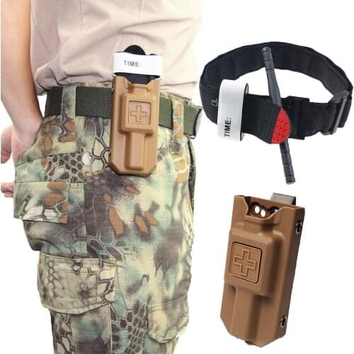 Tactical Combat First Aid Tourniquet Pouch One Hand Emergency Tourniquet Fast Hemostasis Outdoor Exploration Survival tool