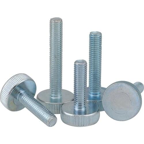 Knurled Thumb Screws Zinc Plated M3 M4 M5 M6 M8 M10 Hand Grip Knob Bolts Screw