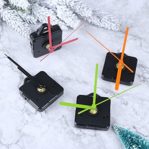 1Set Silent Clock Colorful Hands Quartz Wall Clock Mechanism Movement Repair Replacement Parts Clockwork Clock Parts