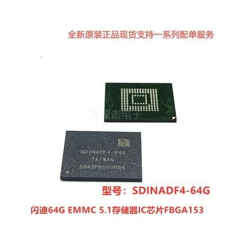 1piece~5piece/LOT SDINADF4-64G SDINADF4 BGA Font library memory 64G EMMC5.1 NEW Original In stock