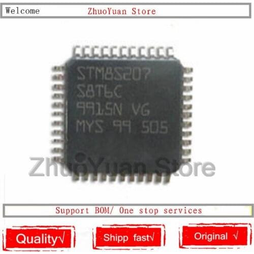 1PCS/lot New original STM8S207S8T6C STM8S207 S8T6C LQFP-44 IC chip