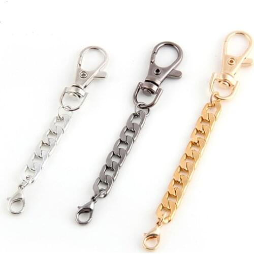 10pcs/lot Mixed Silver Golden Black Metal Keyring Keychain Split Keyfob Key Holder Rings Women Men DIY Key Chains Accessories