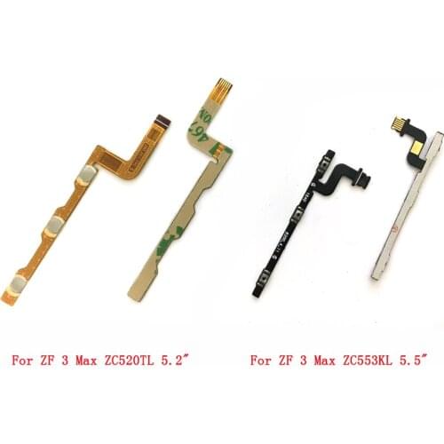 20PCS For Asus Zenfone 3 Max ZC553KL ZC520TL Power On Off Volume Switch Side Button Key Flex Cable