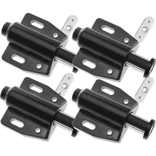 4PCS BLACK MAGNETIC PUSH TO OPEN SYSTEM DAMPER FOR CABINET CUPBOARD DRAWER