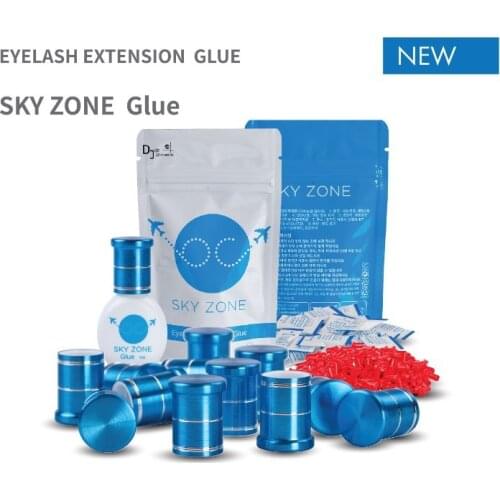 10 bottles 5g Original Sky Zone Glue for Eyelash Extensions Low Irritation 2s Dry for Eyelashes Imported from Korea Makeup Tools