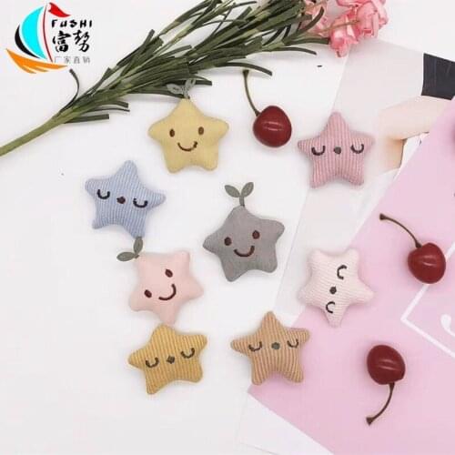 8Pcs DIY Applique Stars Patch Fabric Patches for Dress Hair Clothes Fabric Flowers for Dresses Decoration Accessories