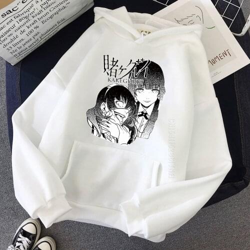 Anime Men Hoodie Kakegurui Yumeko Jabami Hoodies Harajuku Sweatshirt Fashion Designer Streetwear Unisex