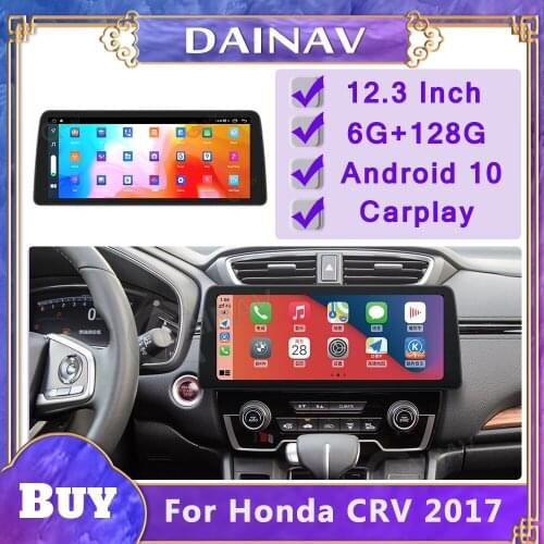 12.3 Inch Horizontal Screen Android Car Radio For Honda CRV 2017 Auto Stereo Multimedia Player 2 Din GPS Navigation Head Unit