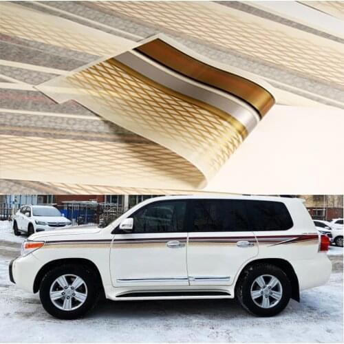 Car Sticker Fashion Car Stickers DIY Car Body Sports Stickers Vinyl Decal For Toyota Land Cruiser 200 LC200 2008-2015