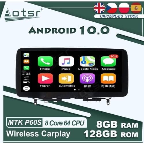 12.5 " Android 10 8G+128G Car GPS Navigation Multimedia Player For Mercedes Benz C CLASS W204 2007-2010 4G LTE Wireless carplay