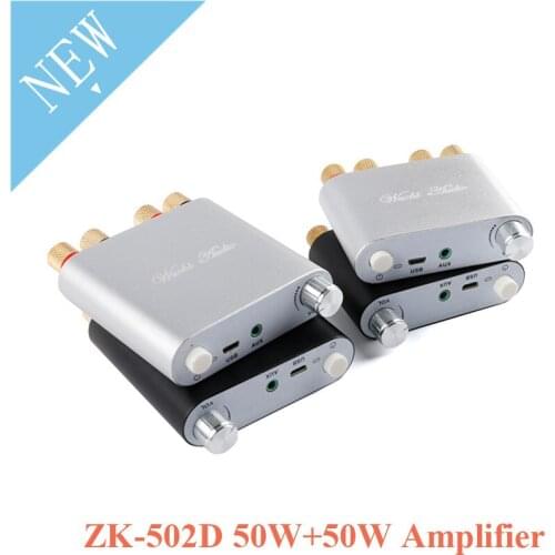 AUX USB TPA3116 Digital Power Amplifier Board Bluetooth-compatible 2x 50W Speaker Stereo Audio AMP Module 50W+50W ZK-502D